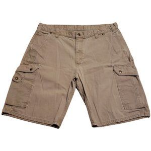 Carhartt Cargo Shorts Men's 40 Tan Western Cowboy Outdoor Ranchwear Pocketed